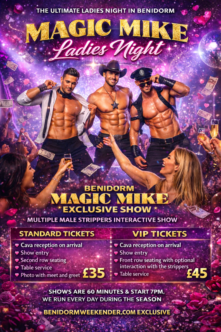 Where to book the Magic Mike Show in Bendiorm - Your Benidorm GuideYour ...